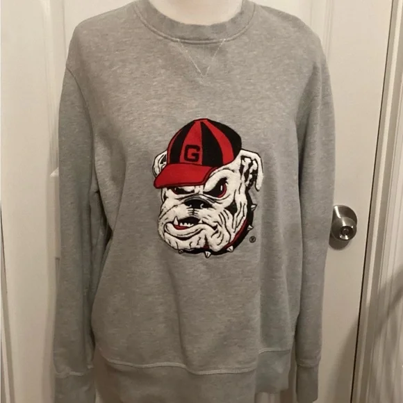 Hillflint Tops Uga Bulldog Crewneck Pullover Sweatshirt Poshmark